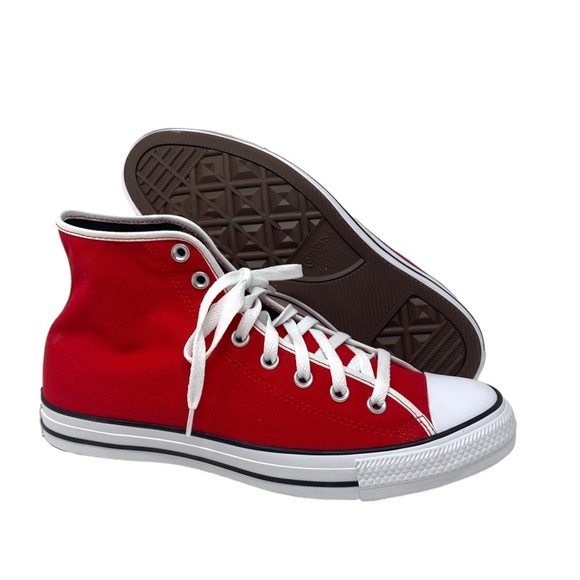 Converse Ctas Shoes High Skate Men Sneakers Red White Canvas Custom 152620C-WRW - Picture 8 of 11